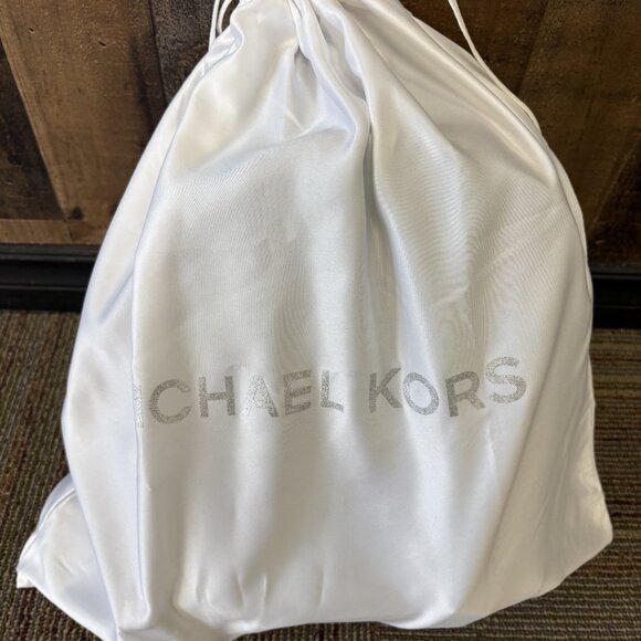 Michael Kors Navy Leather Backpack - Picture 4 of 4